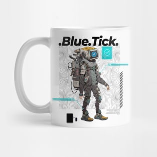 BlueTick of Madness (white) Mug